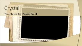  Presentation with vintage retro - Slide set consisting of vintage-elements-for-scrapbooking-old background and a lemonade colored foreground