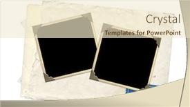  Presentation with envelope - Audience pleasing theme consisting of vintage-envelope-and-old-photos backdrop and a lemonade colored foreground