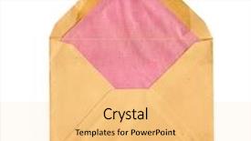  Presentation with envelope - PPT layouts featuring vintage envelope background and a yellow colored foreground