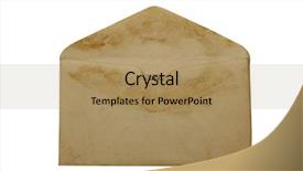  Presentation with envelope - Audience pleasing PPT theme consisting of vintage envelope backdrop and a  colored foreground