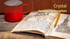  Presentation with expedition - Presentation theme consisting of vintage-expedition-journal background and a tawny brown colored foreground