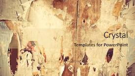  Presentation with posters - Presentation theme featuring vintage fashion - old posters grunge textures background and a  colored foreground