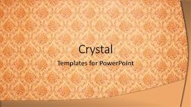  Presentation with vintage floral - Audience pleasing PPT theme consisting of vintage floral wallpaper background backdrop and a yellow colored foreground