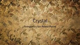  Presentation with vintage floral - Slide set enhanced with vintage floral wallpaper background background and a yellow colored foreground