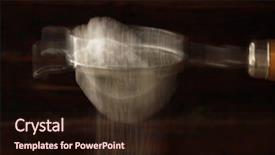  Presentation with baking vintage - Presentation design featuring vintage flour sieve with motion blur captured in camera against rustic wood background abstract background baking concept background and a wine colored foreground