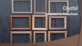  Presentation with vintage - Cool new slide deck with vintage frames on old wooden backdrop and a  colored foreground