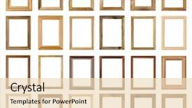  Presentation with clipping - Amazing slides having vintage frames set isolated backdrop and a lemonade colored foreground