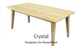  Presentation with wooden - PPT theme featuring cg - wooden table on white background background and a white colored foreground