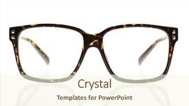  Presentation with glasses - Amazing slides having vintage glasses isolated backdrop and a cream colored foreground