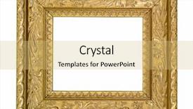  Presentation with gold frame - Beautiful presentation featuring vintage gold ornate frame similar backdrop and a yellow colored foreground
