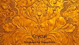  Presentation with abstract gold - Presentation with vintage gold surface background background and a gold colored foreground