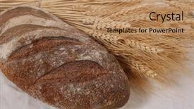  Presentation with bunch - Amazing PPT theme having vintage handmade reaper hook sickle backdrop and a  colored foreground