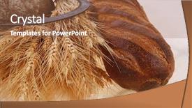  Presentation with bunch - Beautiful PPT theme featuring vintage handmade reaper hook sickle backdrop and a  colored foreground