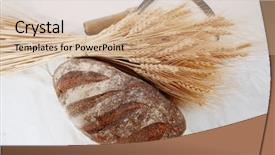  Presentation with ears - Beautiful PPT theme featuring vintage handmade reaper hook backdrop and a coral colored foreground