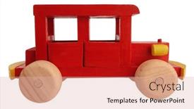  Presentation with vintage car - Slide deck enhanced with vintage-handmade-red-yellow-wooden background and a lemonade colored foreground