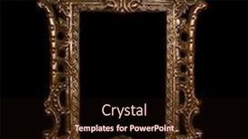  Presentation with frame - Audience pleasing PPT theme consisting of vintage-highly-decorated-frame-isolated backdrop and a wine colored foreground