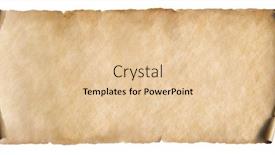  Presentation with vintage paper - Audience pleasing presentation theme consisting of vintage horizontal old paper sheet isolated on white backdrop and a lemonade colored foreground