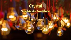  Presentation with lamps - Slides enhanced with vintage incandescent lamps as decorative background and a  colored foreground