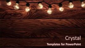  Presentation with light bulbs - Theme consisting of vintage-incandescent-light-bulbs background and a wine colored foreground