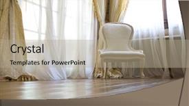  Presentation with furniture - Amazing presentation theme having antique furniture - vintage interior backdrop and a mint green colored foreground