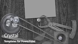  Presentation with diamonds - PPT layouts featuring vintage jeweler tools and diamond background and a dark gray colored foreground