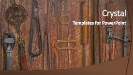  Presentation with wood carving tools - Amazing presentation having vintage jeweler tools over wooden backdrop and a tawny brown colored foreground