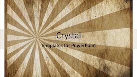  Presentation with sun - Theme with vintage label with sun rays background and a coral colored foreground