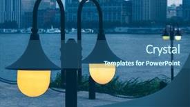  Presentation with lamps - Amazing slide set having vintage lamps with modern backdrop and a  colored foreground