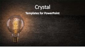  Presentation with art lines - Colorful presentation design enhanced with vintage light bulb on dark backdrop and a wine colored foreground