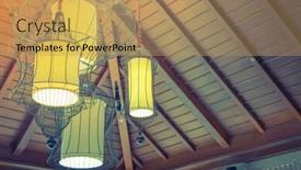  Presentation with lighting - Audience pleasing theme consisting of vintage lighting decoration modern hotel filtered image processed vintage effect backdrop and a yellow colored foreground