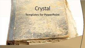  Presentation with books - PPT layouts featuring vintage literally - old books isolated on white background and a  colored foreground