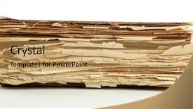  Presentation with many old books - Beautiful slide set featuring vintage literally - old books isolated on white backdrop and a  colored foreground