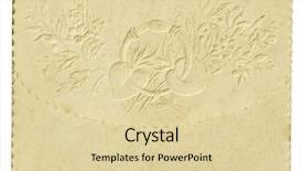  Presentation with postcard - PPT theme enhanced with vintage love - romantic old postcard background and a lemonade colored foreground