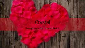  Presentation with valentines day - Presentation theme enhanced with vintage love - valentines day background with heart background and a  colored foreground