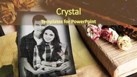  Presentation with memories - Slide deck featuring vintage memories close up background and a tawny brown colored foreground