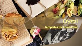  Presentation with memories - Slide set enhanced with vintage memories close up background and a tawny brown colored foreground