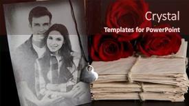  Presentation with memories - Beautiful slide deck featuring vintage-memories-close-up backdrop and a wine colored foreground