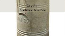  Presentation with sheet metal - Presentation theme having vintage-military-container-made background and a mint green colored foreground