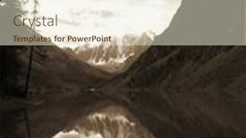  Presentation with misty - Slides with vintage-misty-landscape-with-hills background and a lemonade colored foreground