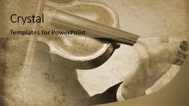  Presentation with design work - Colorful presentation enhanced with vintage music special toned great backdrop and a coral colored foreground