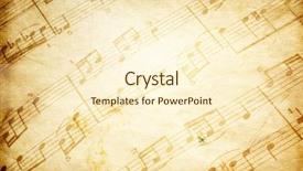  Presentation with vintage music - Theme consisting of vintage music background and a cream colored foreground