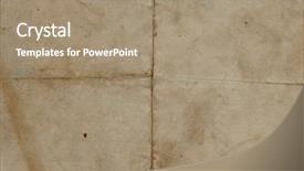  Presentation with old age - Slide deck having vintage old paper yellowed and darkened with age background and a coral colored foreground