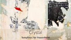  Presentation with posters - Cool new PPT theme with vintage-old-posters-sticked backdrop and a lemonade colored foreground