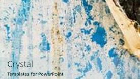  Presentation with posters - Presentation enhanced with vintage-old-posters-stuck background and a light blue colored foreground