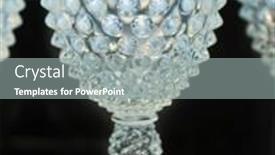  Presentation with liqueur - Audience pleasing slides consisting of vintage-opalescent-blue-hobnail-liqueur backdrop and a gray colored foreground