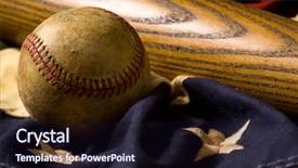  Presentation with vintage baseball - Amazing presentation having vintage or antique baseball backdrop and a wine colored foreground