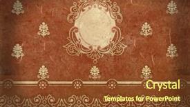  Presentation with vintage paper - Beautiful presentation theme featuring vintage paper for invitation or background backdrop and a tawny brown colored foreground