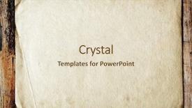  Presentation with wood texture - PPT theme having vintage paper on old wood background and a lemonade colored foreground