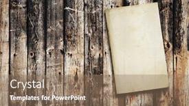  Presentation with wood texture - Theme enhanced with vintage-paper-on-old-wood background and a coral colored foreground