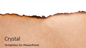  Presentation with vintage paper - Colorful theme enhanced with vintage paper on white background backdrop and a coral colored foreground